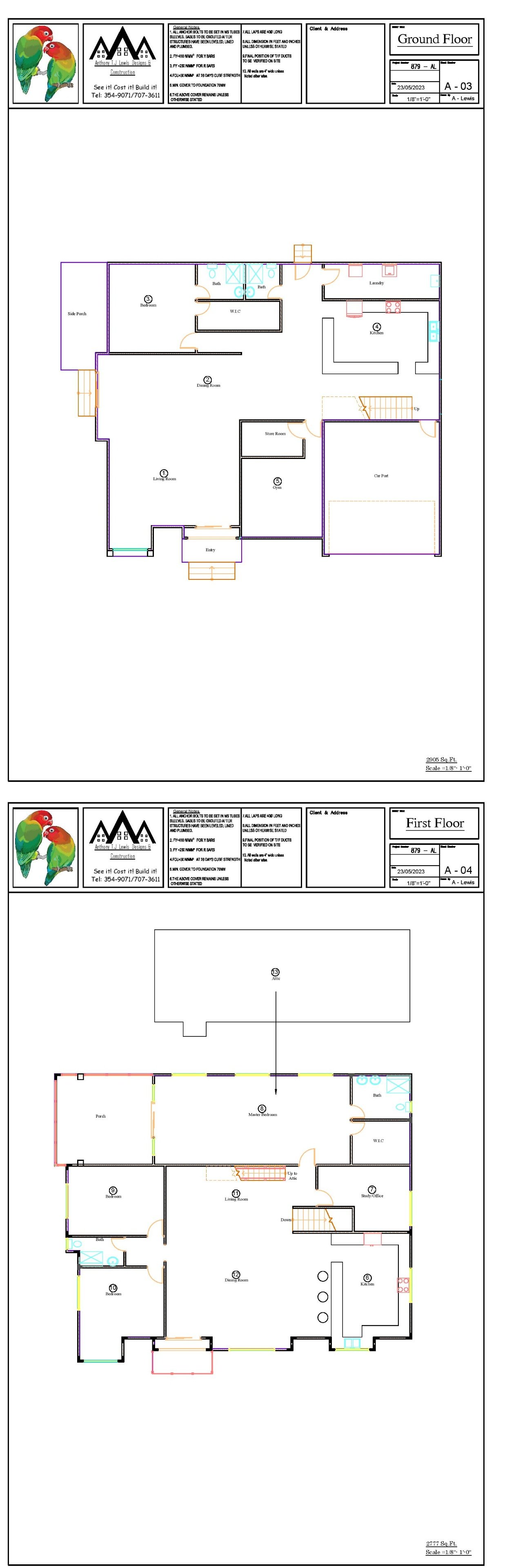 Evergreen Estate — elevation drawing