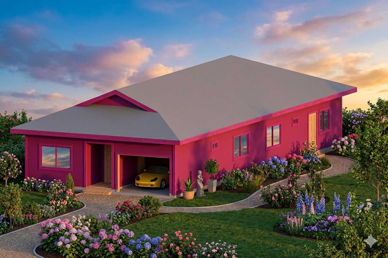 Rosewood Manor — 3D render