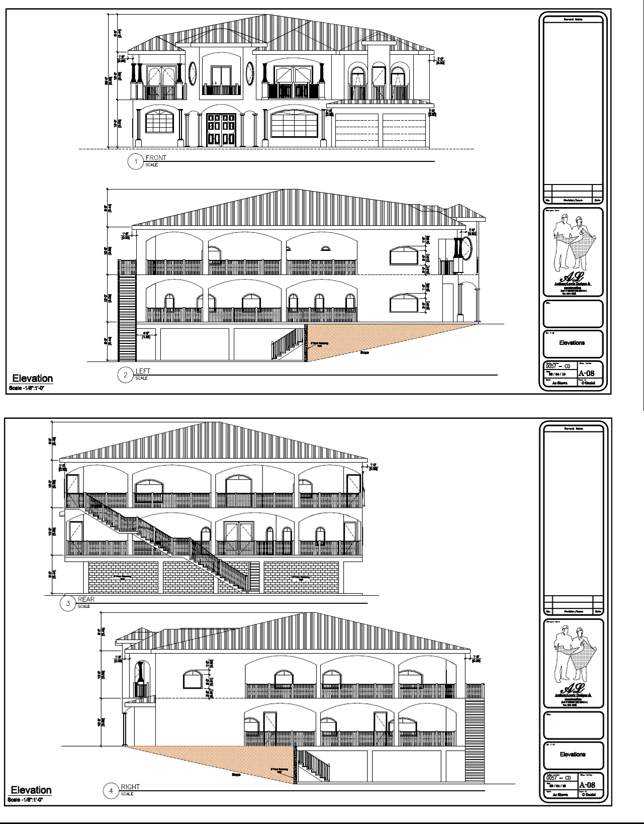 Crystal Turret Residence — Elevations